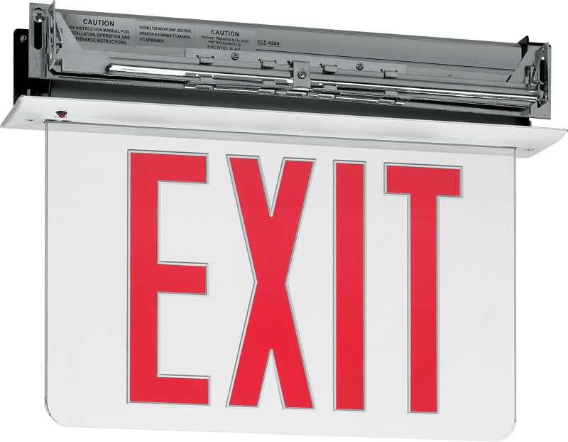 EXIT/EL/NYC New York CityApproved EdgeLit Exit Sign H.E. Williams